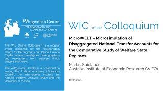 MicroWELT – Microsimulation of Disaggregated NationalTransfer Accounts