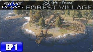 Life Is Feudal Forest Village Let's Play / Gameplay - Ep 1 - Medieval City Building Simulation Game