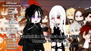 Genshin impact and HSR react to F!y/n (Genshin X F!/yn/ Blade X F!y/n.)