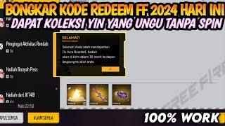 KODE REDEEM FF!! KODE REDEEM FREE FIRE TERBARU 20 September 2024 HARI INI‼️