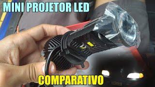 MINI PROJETOR LED H4 6000K SHOCKLIGHT T9 - ILUMINAÇÃO ABSURDA E TESTE COMPARATIVO