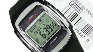 Casio DB-E30-1AVDF solar watch|Auto el light on settings