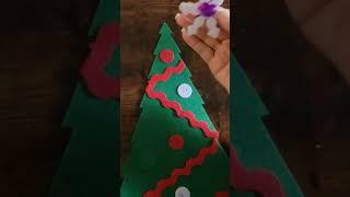 DIY Felt Christmas Tree | https://m.youtube.com/c/PottsMamaBear