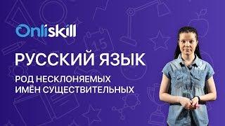 РУССКИЙ ЯЗЫК 6 класс: Род несклоняемых имён существительных