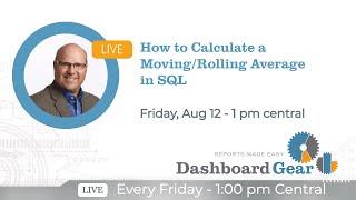 How to Calculate a Moving/Rolling Average in SQL