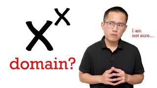 Finding the domain of x^x