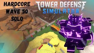 ХАРДКОР ДО 50 ВОЛНЫ В СОЛО  Tower Defense Simulator Roblox