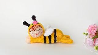  Everyone wants to buy  Crochet doll for yellow pajamas BEES