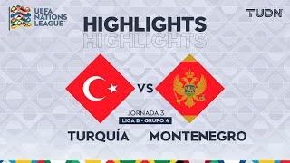 HIGHLIGHTS - Turquía vs Montenegro | UEFA Nations League 2024 | TUDN