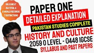 Comprehensive Coverage of Pakistan Studies | The History and Culture of Pakistan | O level | IGCSE