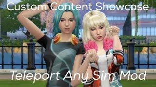 Sims 4 Custom Content Creator Showcase: Teleport Any Sim Mod