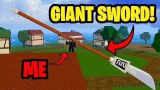 HOW TO GET GIANT WEAPONS IN BLOX FRUITS! (GLITCH)