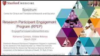 Research Participant Engagement