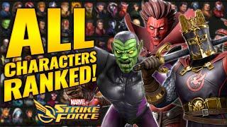 MARVEL STRIKE FORCE TIER LIST! ALL CHARACTERS RANKED Best to Worst | April 2024