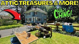 ATTIC BOXES Reveal Hidden Treasure! Garage Sale Gold & Flea Market Flips!