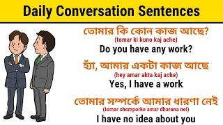 Daily English Conversation Sentences || Daily Use English Sentences || Bengali to English Practice