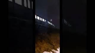 Ottawa light rail train during ice storm sparks go flying #viral