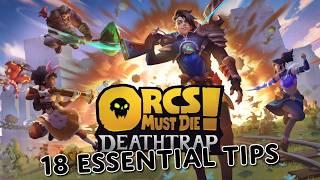 18 Essential Beginner Tips for Orcs Must Die Deathtrap!  in under 4 min