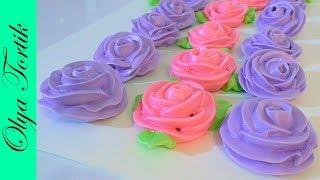 ROSES from meringue master class How to make a rose BEZE MK /// Olya Tortik Home Confectioner