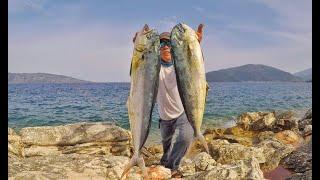 Fishing Mahi-Mahi From Shore, Fishing Greece, Fishing Kefalonia...