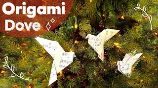 ️ Dove Easy Origami | Fun Christmas and Birthday Decorations | Gift Cards | Cute Party Favors