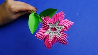 How to make a paper flower. 3D origami tutorial