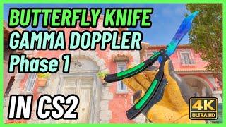  CS2 Butterfly Knife Gamma Doppler (Phase 1) | CS2 Knife In-Game Showcase [4K]