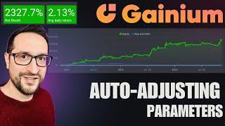 Gainium strategy using AUTO adjusting parameters