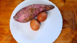 Do not eat any bread! Try this easy and quick sweetpotato and egg recipe