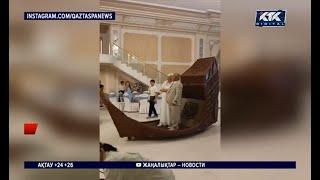 «Дарақылық». Түркістан: Мейрамханаға қайықпен кірген зейнеткерлер жұрттың ашуына тиді