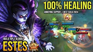 ESTES BEST BUILD 2024 | BUILD TOP GLOBAL ESTES GAMEPLAY | MOBILE LEGENDS