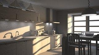 Maxwell Render Kitchen Lightining Tutorial 3ds max part 1
