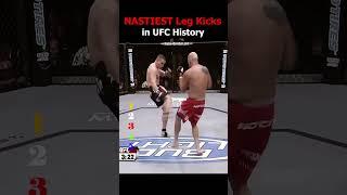 Nastiest Leg kicks in UFC #ufc #mma #mmafighter #knockout #moments #boxing