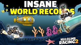 INSANE WORLD RECORDS in REEF!! - Hill Climb Racing 2