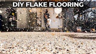 How to Epoxy Concrete Floors with Flakes | Full DIY Tutorial