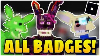 How to get ALL WORKING BADGES in FAZBEAR’S REVAMP P1 - ROBLOX