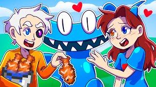  Майнкрафт но МЫ ПРИРУЧИЛИ ГОЛУБУЮ ИЗ РАДУЖНЫХ ДРУЗЕЙ Rainbow Friends 2