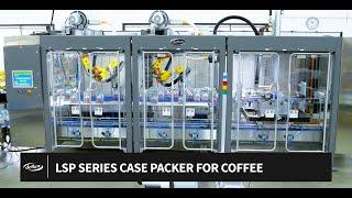 Delkor's LSP Series Coffee Case Packer | Coffee Bag Packaging | Delkor Machinery in Plant