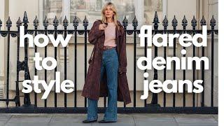 HOW TO STYLE FLARED JEANS | 8 CHIC DENIM OUTFITS