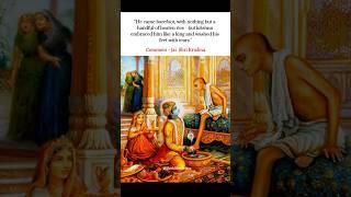 Krishna embraced him like a king...