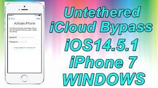 iCloud Bypass iOS14.5.1 iPhone 7 Windows-Bypass Untethered iCloud iPhone 7 iOS14