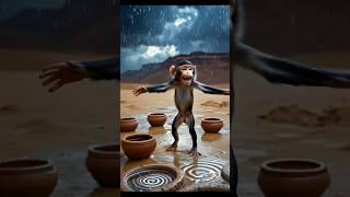This monkey saved the world ️‍|| Beautiful AI story  #ai #aivideo #animation #animals