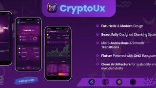 CryptUx | Flutter Crypto wallet UI kit demo app