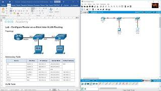 4.2.8 Lab - Configure Router-on-a-Stick Inter-VLAN Routing