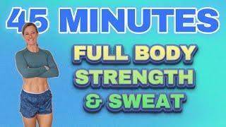 INTENSE 45 Minute FULL BODY Giant Sets to MAXIMIZE FAT BURN and BUILD MUSCLE | At Home