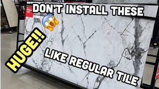 Porcelain tile slabs - how to install them