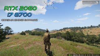 ArmA 3 Wasteland Dual Channel RAM FPS Test | RTX 2060 | i7 8700