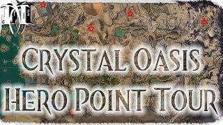 GW2  Path of Fire  Crystal Oasis  Hero Point Tour 