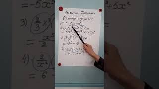 #7 sinf  Algebra.Birhadni ko'phadga ko'phadga ko'paytirish