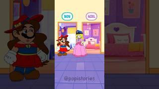 Mario and Wario want to get into the the girls room, but... I | Mario